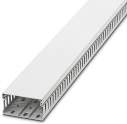Wiring duct, (L x W x H) 2000 x 80 x 40 mm, PVC, white, 3240633