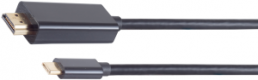 USB type C to HDMI plug type A, 3 m, black, BS10-56045