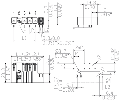 1156830000 Weidmüller PCB Connection Systems Image 3