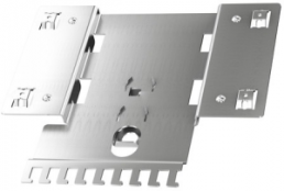 Mounting adapter, for flat DIN rail mounting, horizontal, 24981000005