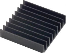 IC heatsink, 10 x 19 x 4.8 mm, 35 K/W, black anodized
