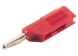 4 mm plug, screw connection, 2.5 mm², red, VSB 20 RT