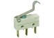 Subminiature snap-action switche, On-On, plug-in connection, Simulated roller lever, 0.9 N, 6 (1) A/250 VAC, IP67