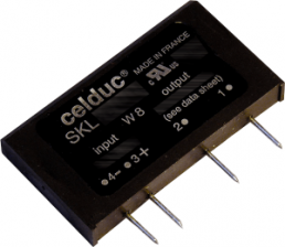 Solid state relay, 4-14 VDC, zero voltage switching, 24-690 VAC, 50 A, PCB mounting, SKL10560