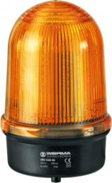 LED double flashing light, Ø 142 mm, yellow, 24 VDC, IP65
