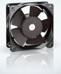 DC axial fan, 24 V, 119 x 119 x 38 mm, 180 m³/h, 48.5 dB, Ball bearing, ebm-papst, 4114 NU