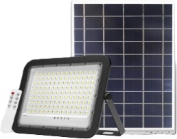 Solar LED floodlight, 10W PV, 1400 lm, 6500K, IP66