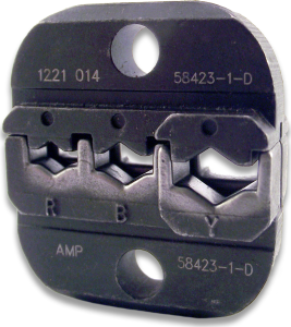 Crimping die for Splices/Terminals, 0.26-1.65 mm², AWG 22-10, 58423-1