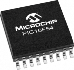PIC microcontroller, 8 bit, 20 MHz, SOIC-18, PIC16F54-I/SO