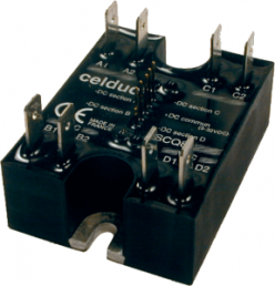 Solid state relay, 12-280 VAC, zero voltage switching, 12-280 VAC, 25 A, screw mounting, SCQ842060