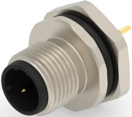 Circular connector, 2 pole, solder connection, straight, T4142512021-000