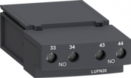 Auxiliary switch module, 2 Form A (N/O) for LUB12/LUB32/LUB38/LUB120/LUB320/LUB380, LUFN20