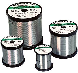 Solder wire, lead-free, SAC (Sn95.5Ag3.8Cu0.7), Ø 1.5 mm, 250 g
