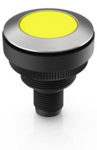 LED signal light, 28 V, yellow, Mounting Ø 30.3 mm, LED number: 1