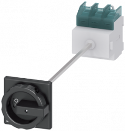 Main switch, Rotary actuator, 3 pole, 100 A, 690 V, (W x H x D) 90 x 106 x 470.5 mm, front installation/DIN rail, 3LD2714-0TK51