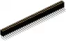 Socket header, 72 pole, pitch 2.54 mm, angled, black, 10026872