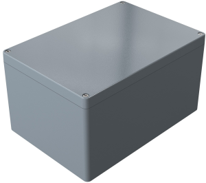 Aluminum enclosure, (L x W x H) 330 x 230 x 180 mm, silver gray (RAL 7001), IP66, 012333180