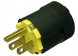 US plug, 125 VAC, 15 A, Nema 5-15P, rubber/vinyl, 810502