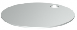 Aluminum label, (L x W) 30 x 30 mm, silver, 1 pcs