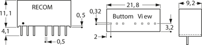 RS-1205S RECOM DC/DC Converters Image 2