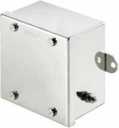 Stainless steel enclosure, (L x W x H) 100 x 190 x 190 mm, silver (RAL 7035), IP67, 1002720000