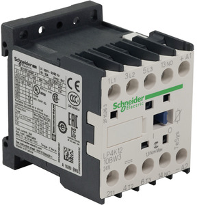 Power contactor, 3 pole, 12 A, 400 V, 3 Form A (N/O), coil 24 VDC, screw connection, LP4K1210BW3