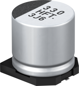 Electrolytic capacitor, 1500 µF, 10 V (DC), SMD, Ø 10 mm