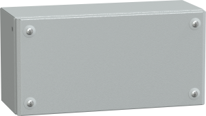 Steel enclosure, (L x W x H) 120 x 150 x 150 mm, light gray (RAL 7035), IP66, NSYSBM153012