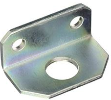 Spacial SF stop bracket, steel, galvanized, packing unit: 4 pieces