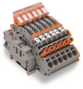 Terminal block, spring-clamp connection, 0.5-10 mm², 6 kV, multicoloured, 2007-8875
