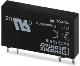 Solid state relay, 24 VDC, zero voltage switching, 3-48 VDC, 100 mA, PCB mounting, 2966618