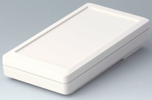 ABS handheld enclosure, (L x W x H) 152 x 83 x 33.5 mm, gray white (RAL 9002), IP65, A9073117