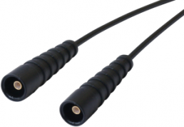 Coaxial Cable, SMB plug (straight) to SMB plug (straight), 50 Ω, RG-174/U, grommet black, 1 m, C-00810-01-3