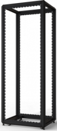 42 U cabinet rack, mobile, (H x W x D) 2000 x 600 x 800 mm, steel, black gray, 20630-228