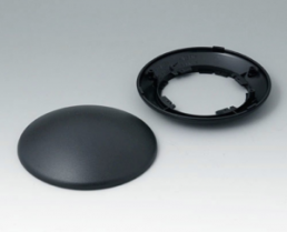 ABS enclosure, (W x H) 36.95 x 38 mm, black (RAL 9005), B5010109