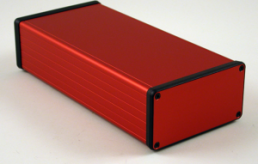 Aluminum enclosure, (L x W x H) 220 x 103 x 53 mm, red, IP54, 1455N2201RD