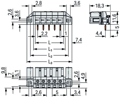 722-232/047-000 WAGO PCB Connection Systems Image 2