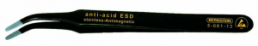 ESD SMD tweezers, uninsulated, antimagnetic, stainless steel, 115 mm, 5-061-13