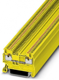 Through terminal block, push-in connection, 0.14-1.5 mm², 2 pole, 17.5 A, 6 kV, yellow, 3208130