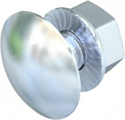 Flat head screw, M6, Ø 13.5 mm, 16 mm, stainless steel