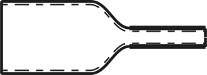 Heatshrink tubing, 4:1, (4/1 mm), polyolefine, cross-linked, black