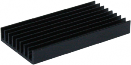 IC heatsink, 51 x 19 x 4.8 mm, 24 K/W, black anodized