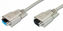 Monitor connection line, 1.8 m, HD-D-SUB plug, 14 pole to HD-D-SUB socket, 14 pole, AK-310200-018-E
