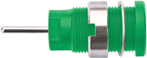 4 mm socket, pin connection, mounting Ø 12.2 mm, CAT III, green, SEB 6448 NI / GN