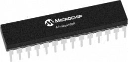 AVR microcontroller, 8 bit, 20 MHz, DIP-28, ATMEGA168P-20PU