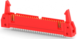 Pin header, 50 pole, 2 rows, pitch 2.54 mm, solder pin, pin header, tin-plated, 1-5111374-0