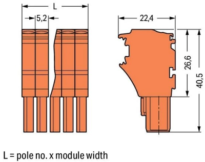 2022-113/000-012 WAGO PCB Connection Systems Image 2