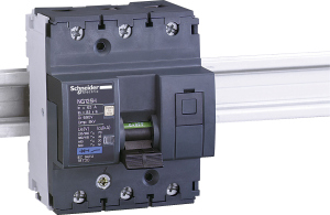 Circuit breaker, 3 pole, C characteristic, 10 A, 375 V (DC), 440 V (AC), screw connection, DIN rail, IP20