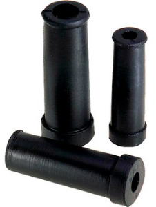 Bend protection grommet, cable Ø 9 mm, rubber, black