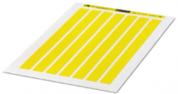 Polyester Label, (L x W) 20 x 8 mm, yellow, DIN-A4 sheet with 224 pcs